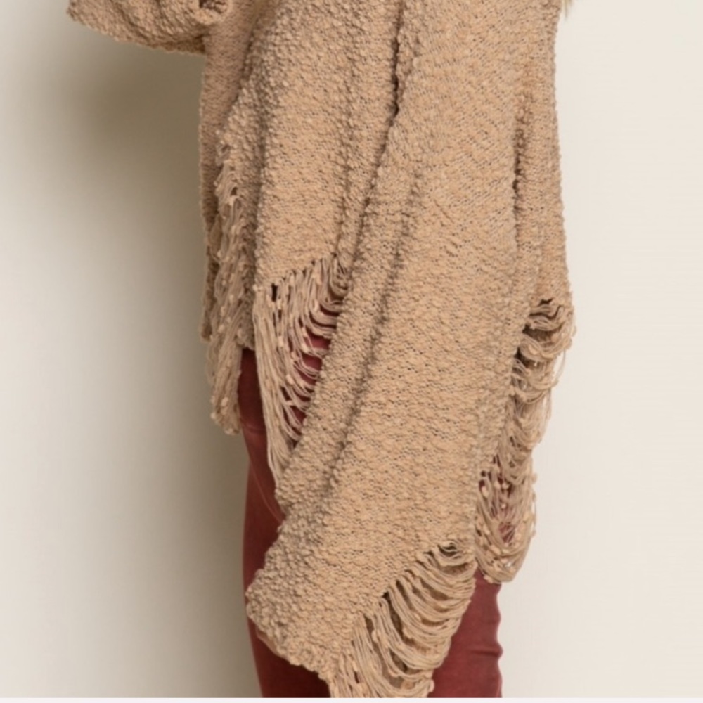 🍂POL LATTE POPCORN DISTRESSED SWEATER - Picture 2 of 6
